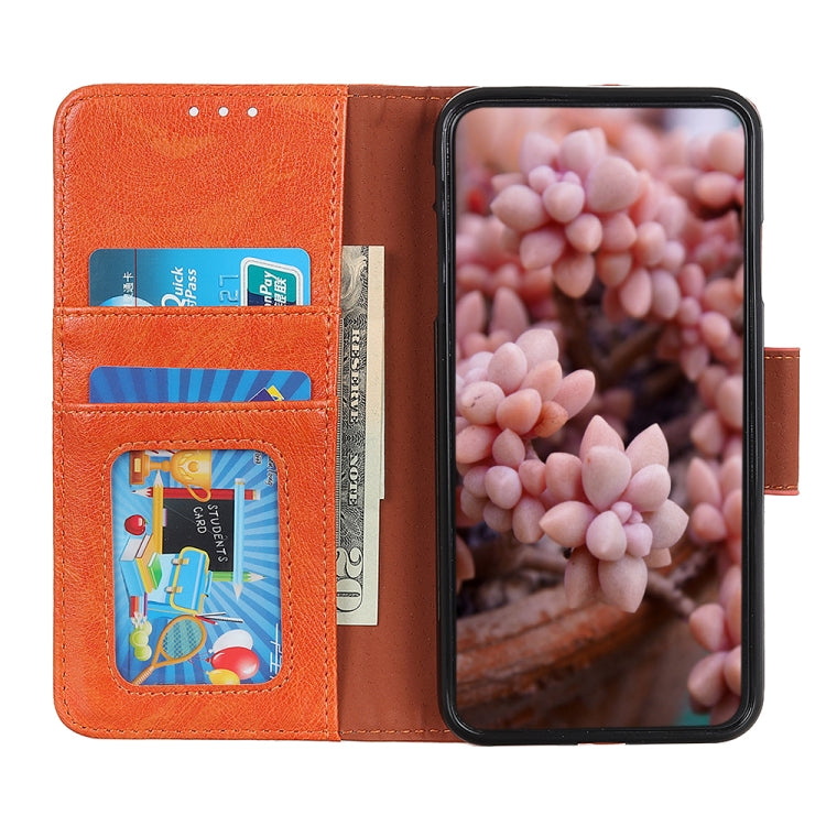For iPhone 16 Nappa Texture Leather Case(Orange) - iPhone 16 Cases by PMC TechLife | Online Shopping South Africa | PMC TechLife | Buy Now Pay Later Mobicred