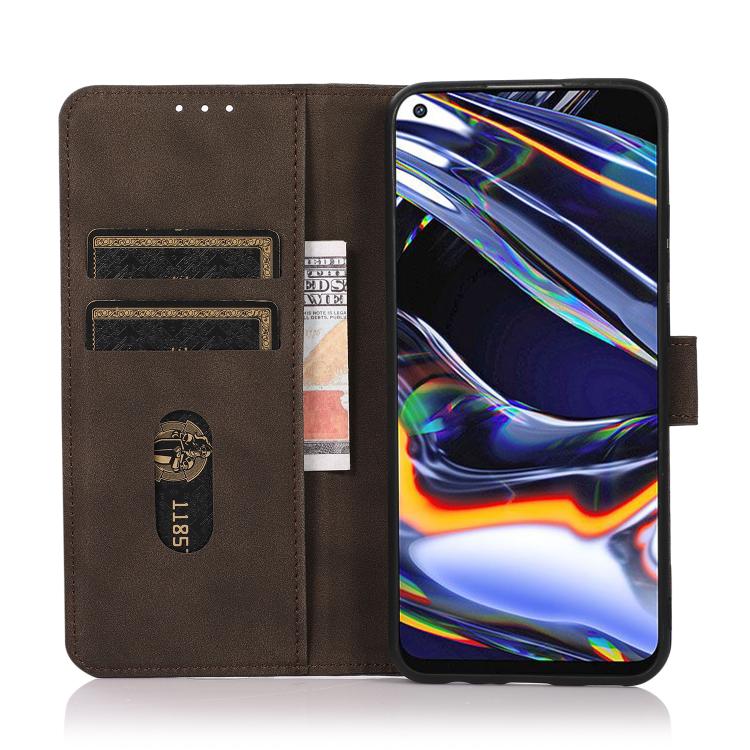 For iPhone 16e KHAZNEH Matte Texture Leather Phone Case(Brown) - iPhone 16e Cases by PMC TechLife | Online Shopping South Africa | PMC TechLife | Buy Now Pay Later Mobicred