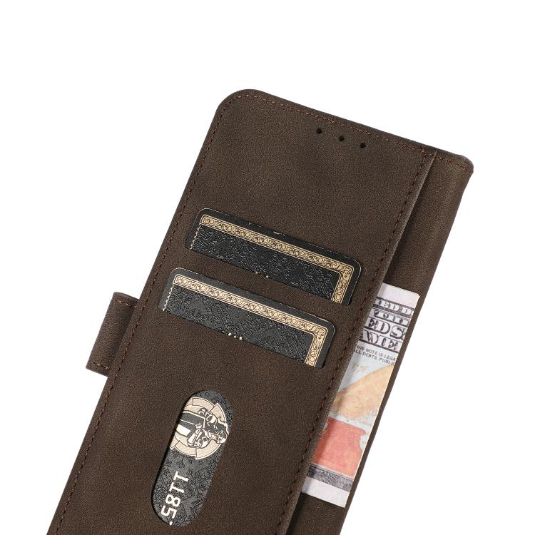 For iPhone 17 Pro KHAZNEH Matte Texture Leather Phone Case(Brown) - free shipping - PMc TechLife - Order now!