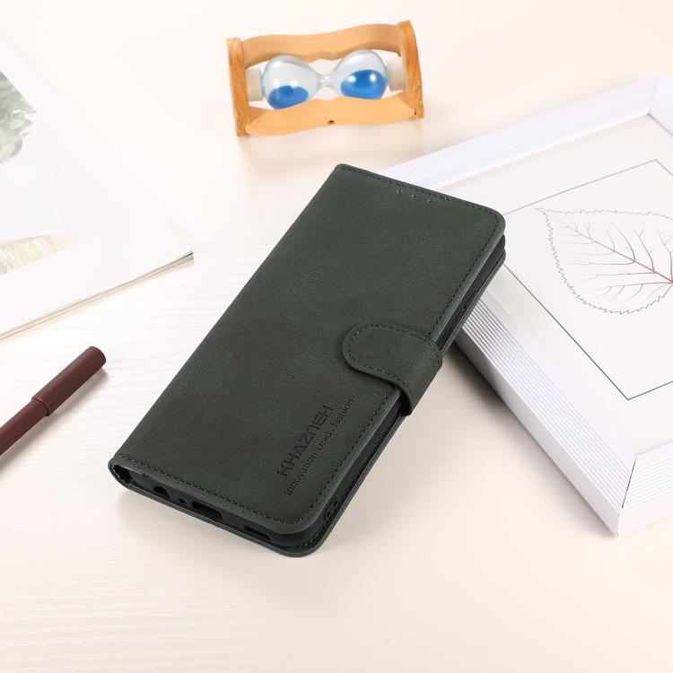 For iPhone 17 Pro Max KHAZNEH Matte Texture Leather Phone Case(Green) - free shipping - PMc TechLife - Order now!