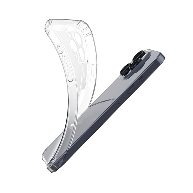For iPhone 16 Pro Max Four-Corner Shockproof Clear TPU Phone Case(Transparent) - iPhone 16 Pro Max Cases by PMC TechLife | Online Shopping South Africa | PMC TechLife | Buy Now Pay Later Mobicred