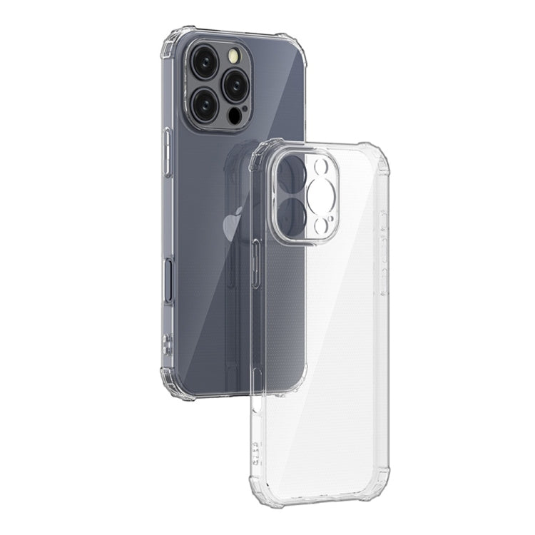 For iPhone 16 Pro Max Four-Corner Shockproof Clear TPU Phone Case(Transparent) - iPhone 16 Pro Max Cases by PMC TechLife | Online Shopping South Africa | PMC TechLife | Buy Now Pay Later Mobicred
