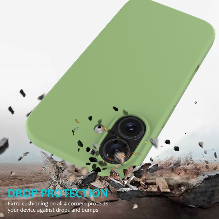 For iPhone 16 Solid Color Silicone Phone Case(Mint Green) - More iPhone Cases by PMC Jewellery | Online Shopping South Africa | PMC Jewellery | Buy Now Pay Later Mobicred