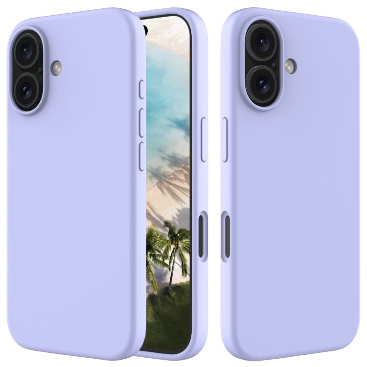 For iPhone 16 Solid Color Silicone Phone Case(Purple) - More iPhone Cases by PMC Jewellery | Online Shopping South Africa | PMC Jewellery | Buy Now Pay Later Mobicred