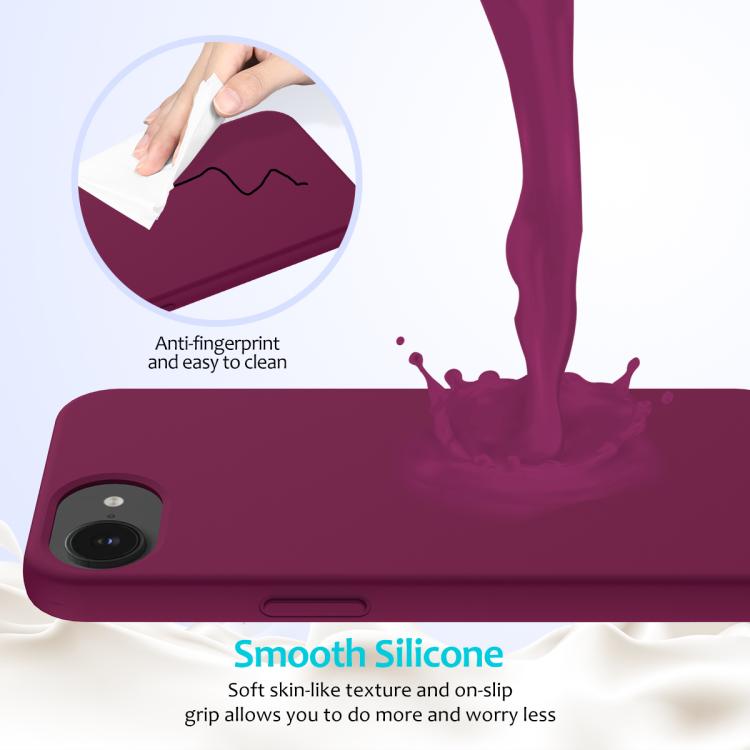 For iPhone 16e Solid Color Silicone Phone Case(Violet) - iPhone 16e Cases by PMC TechLife | Online Shopping South Africa | PMC TechLife | Buy Now Pay Later Mobicred