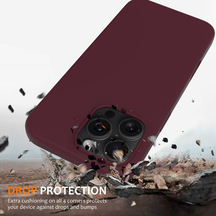 For iPhone 16 Pro Max Shockproof Silicone Magsafe Phone Case(Plum Color) - free shipping - PMC TechLife - Order now!