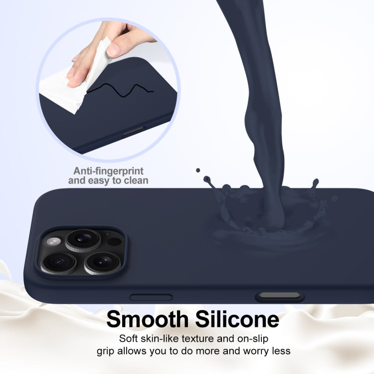 For iPhone 16 Pro Max Shockproof Silicone Magsafe Phone Case(Navy Blue) - iPhone 16 Pro Max Cases by PMC Jewellery | Online Shopping South Africa | PMC Jewellery | Buy Now Pay Later Mobicred