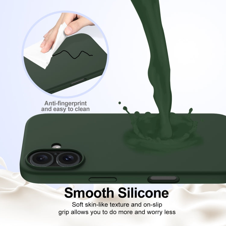 For iPhone 16 Plus Shockproof Silicone Magsafe Phone Case(Dark Green) - iPhone 16 Plus Cases by PMC TechLife | Online Shopping South Africa | PMC TechLife | Buy Now Pay Later Mobicred
