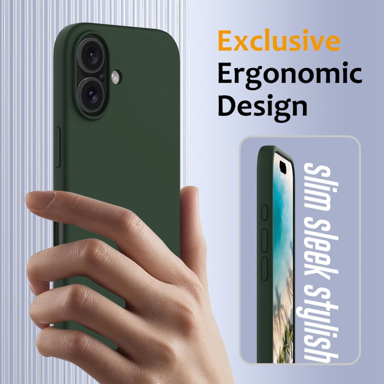 For iPhone 16 Shockproof Silicone Magsafe Phone Case(Dark Green) - iPhone 16 Cases by PMC Jewellery | Online Shopping South Africa | PMC Jewellery | Buy Now Pay Later Mobicred