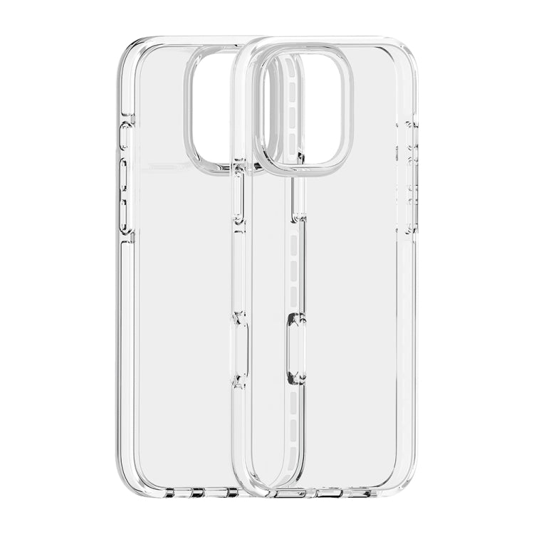 For iPhone 16 Pro Max Two-color Shockproof High Transparency TPU Phone Case(White) - iPhone 16 Pro Max Cases by PMC Jewellery | Online Shopping South Africa | PMC Jewellery | Buy Now Pay Later Mobicred