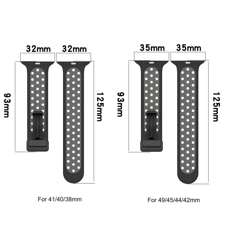 For Apple Watch Ultra 2 49mm Magnetic Buckle Silicone Watch Band(Black Limes) - Watch Bands by PMC Jewellery | Online Shopping South Africa | PMC Jewellery