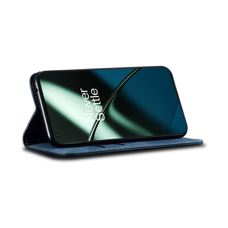 For Honor 90 Pro Denim Texture Flip Leather Phone Case(Blue) - Honor Cases by PMC TechLife | Online Shopping South Africa | PMC TechLife | Buy Now Pay Later Mobicred