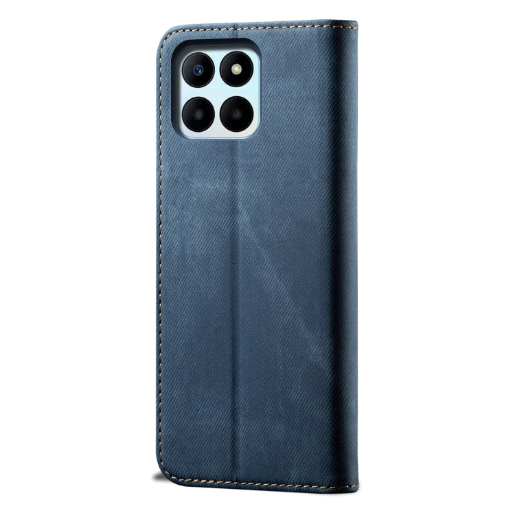 For Honor X8 5G / X6 4G Foreign Denim Texture Flip Leather Phone Case(Blue) - free shipping - PMC TechLife - Order now!