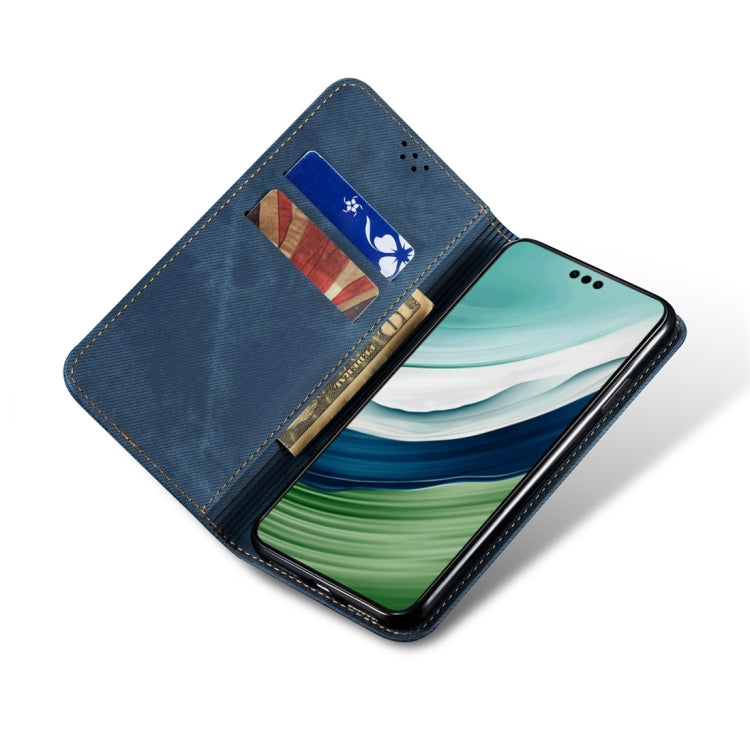 For Honor X8 5G / X6 4G Foreign Denim Texture Flip Leather Phone Case(Blue) - free shipping - PMC TechLife - Order now!