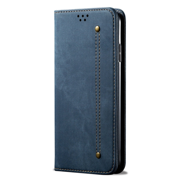 For Honor Play 8T 5G / X7b Denim Texture Flip Leather Phone Case(Blue) - Honor Cases by PMC TechLife | Online Shopping South Africa | PMC TechLife | Buy Now Pay Later Mobicred