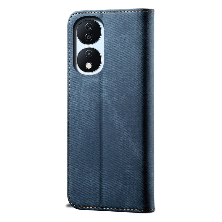 For Honor Play 8T 5G / X7b Denim Texture Flip Leather Phone Case(Blue) - Honor Cases by PMC TechLife | Online Shopping South Africa | PMC TechLife | Buy Now Pay Later Mobicred