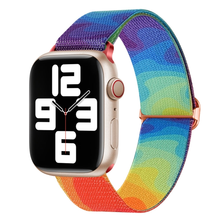 For Apple Watch 8 41mm Painted Pattern Nylon Replacement Watch Band(Liquid Colorful) - free shipping - PMc TechLife - Order now!