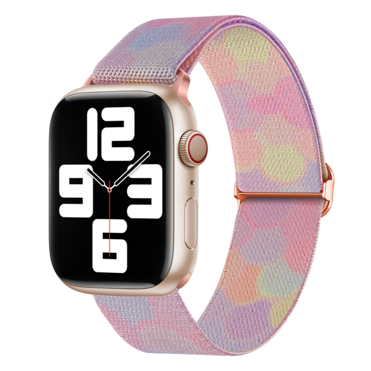 For Apple Watch 6 44mm Painted Pattern Nylon Replacement Watch Band(Symphony Bubbles) - Watch Bands by PMc TechLife | Online Shopping South Africa | PMc TechLife | Buy Now Pay Later Mobicred