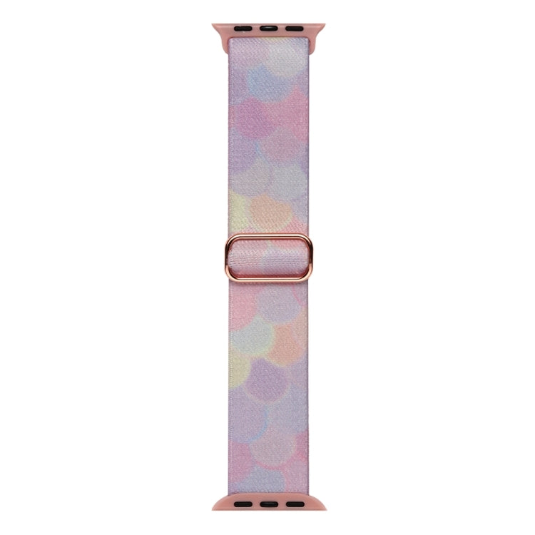 For Apple Watch 4 44mm Painted Pattern Nylon Replacement Watch Band(Symphony Bubbles) - Watch Bands by PMc TechLife | Online Shopping South Africa | PMc TechLife | Buy Now Pay Later Mobicred