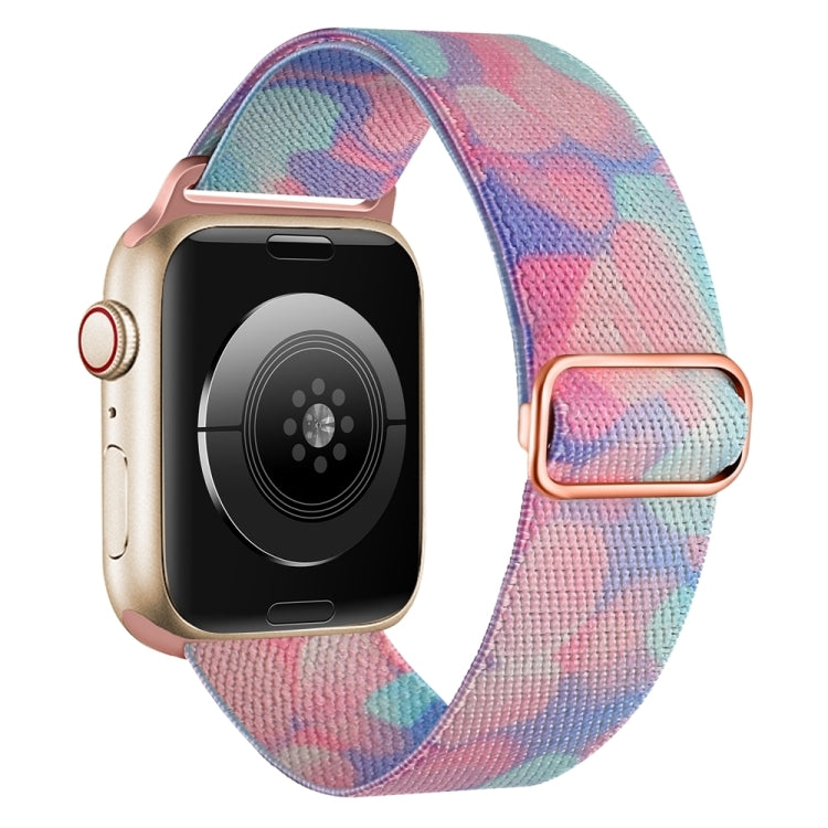 For Apple Watch SE 2023 44mm Painted Pattern Nylon Replacement Watch Band(Water Fluid) - free shipping - PMc TechLife - Order now!