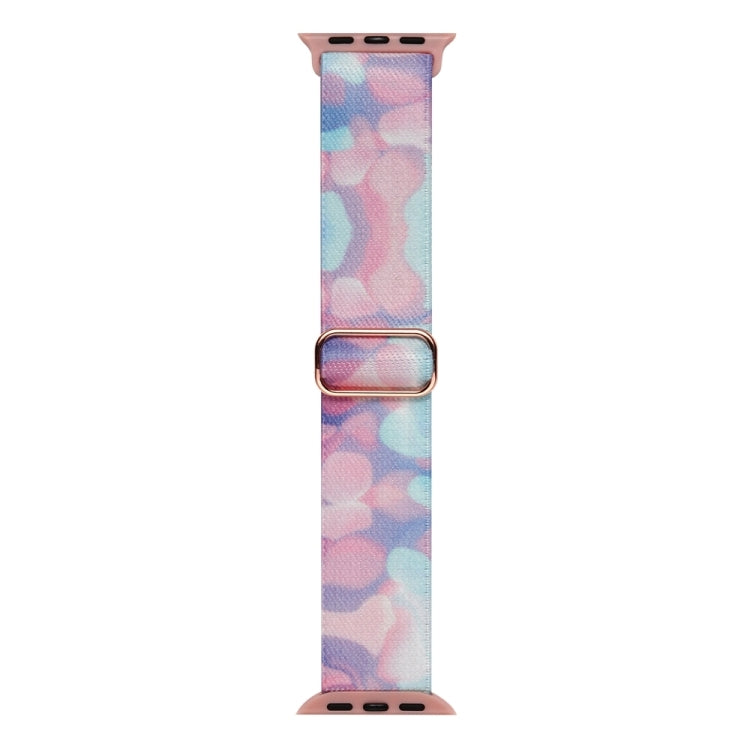 For Apple Watch 9 45mm Painted Pattern Nylon Replacement Watch Band(Water Fluid) - free shipping - PMc TechLife - Order now!