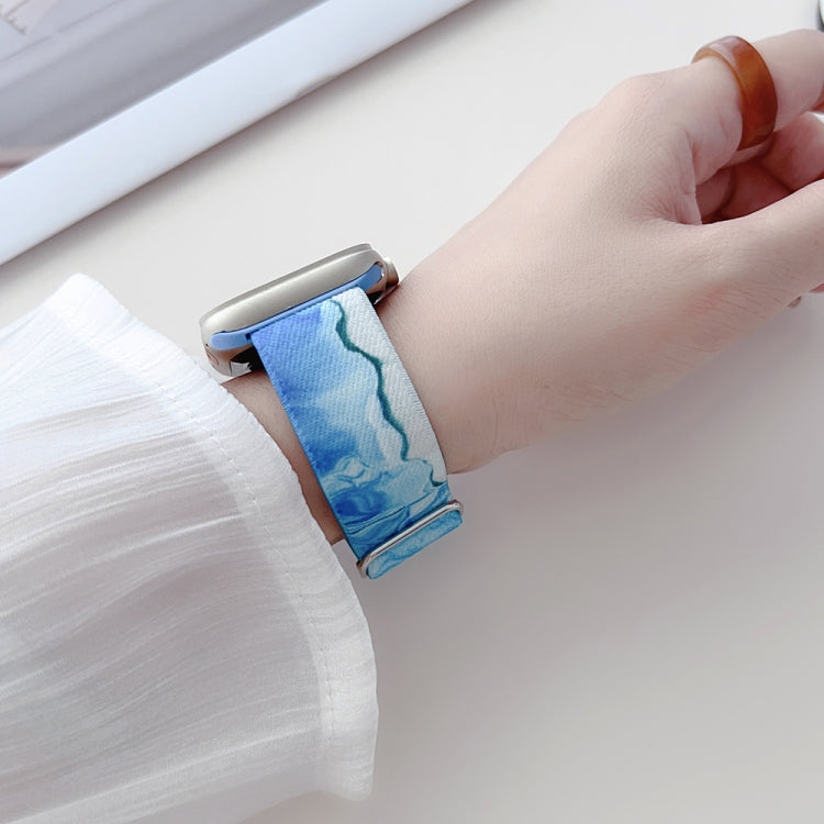 For Apple Watch 2 38mm Painted Pattern Nylon Replacement Watch Band(Symphony Bubbles) - Watch Bands by PMc TechLife | Online Shopping South Africa | PMc TechLife | Buy Now Pay Later Mobicred