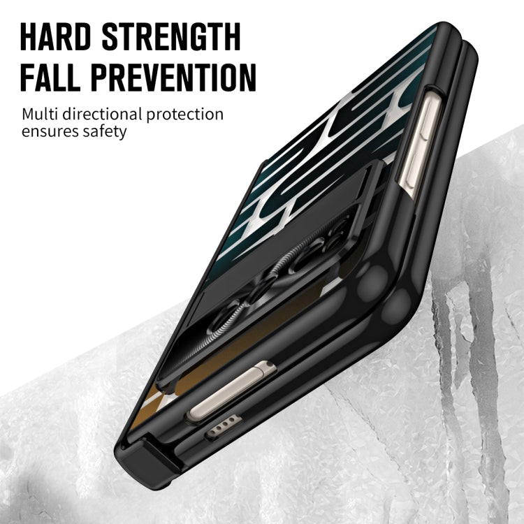 For Google Pixel Fold Integrated Electroplating Folding Phone Case(Black) - Google Cases by PMC TechLife | Online Shopping South Africa | PMC TechLife | Buy Now Pay Later Mobicred
