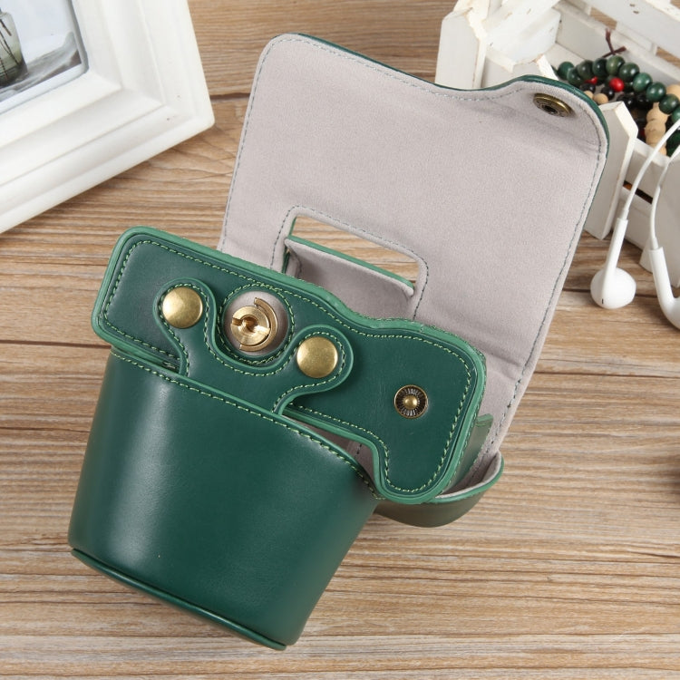 For Canon EOS R50 Full Body Magnetic Leather Camera Case Bag with Strap, Regular Edition(Green) - Leather Bag by PMC TechLife | Online Shopping South Africa | PMC TechLife | Buy Now Pay Later Mobicred