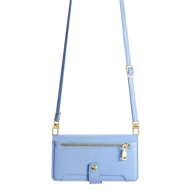 For Infinix Note 40 Pro 5G Sheep Texture Cross-body Zipper Wallet Leather Phone Case(Blue) - Infinix Cases by PMC TechLife | Online Shopping South Africa | PMC TechLife | Buy Now Pay Later Mobicred