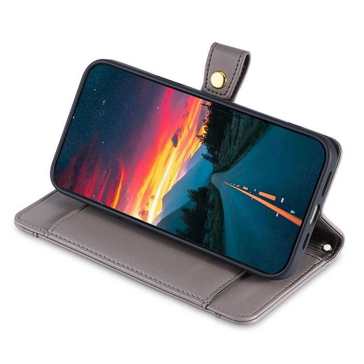 For Tecno Camon 30 Pro 5G Sheep Texture Cross-body Zipper Wallet Leather Phone Case(Grey) - Tecno Cases by PMC TechLife | Online Shopping South Africa | PMC TechLife | Buy Now Pay Later Mobicred