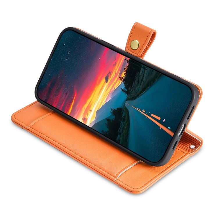 For Tecno Camon 30 Sheep Texture Cross-body Zipper Wallet Leather Phone Case(Orange) - Tecno Cases by PMC TechLife | Online Shopping South Africa | PMC TechLife | Buy Now Pay Later Mobicred