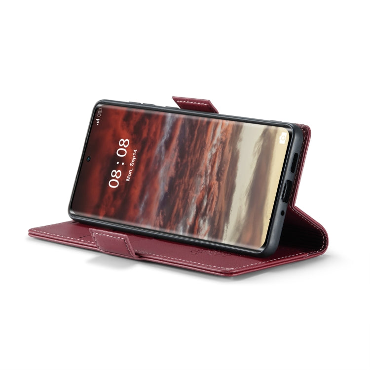 For Realme 11 Pro/11 Pro+ CaseMe 023 Butterfly Buckle Litchi Texture RFID Anti-theft Leather Phone Case(Wine Red) - Realme Cases by CaseMe | Online Shopping South Africa | PMC Jewellery | Buy Now Pay Later Mobicred