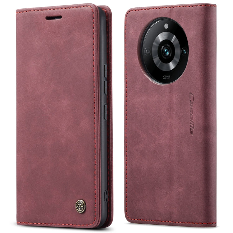 For Realme 11 Pro／Realme 11 Pro+ CaseMe 013 Multifunctional Horizontal Flip Leather Phone Case(Wine Red) - Realme Cases by CaseMe | Online Shopping South Africa | PMC Jewellery | Buy Now Pay Later Mobicred