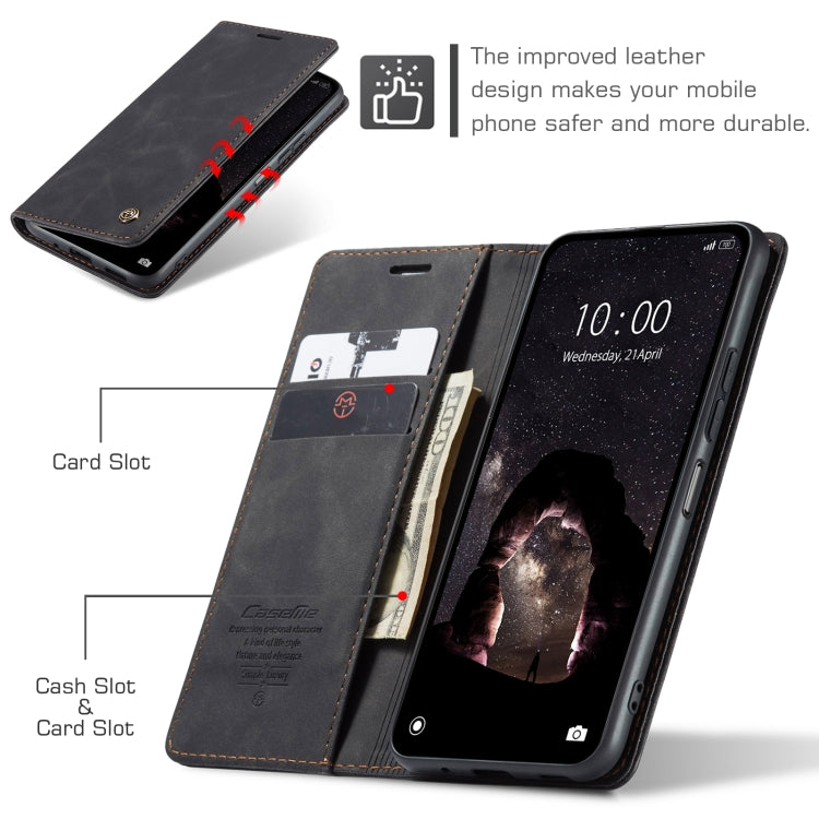 For Xiaomi Redmi Note 13 5G CaseMe 013 Multifunctional Horizontal Flip Leather Phone Case(Black) - Xiaomi Cases by CaseMe | Online Shopping South Africa | PMC Jewellery | Buy Now Pay Later Mobicred