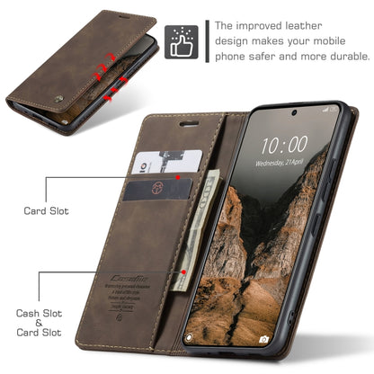 For Xiaomi Redmi K70E 5G CaseMe 013 Multifunctional Horizontal Flip Leather Phone Case(Coffee) - K70E Cases by CaseMe | Online Shopping South Africa | PMC Jewellery | Buy Now Pay Later Mobicred