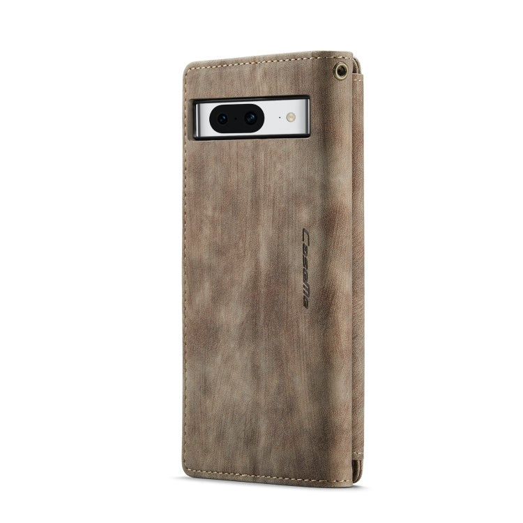 For Google Pixel 8 CaseMe C30 Multifunctional Leather Phone Case(Brown) - Google Cases by CaseMe | Online Shopping South Africa | PMC Jewellery | Buy Now Pay Later Mobicred