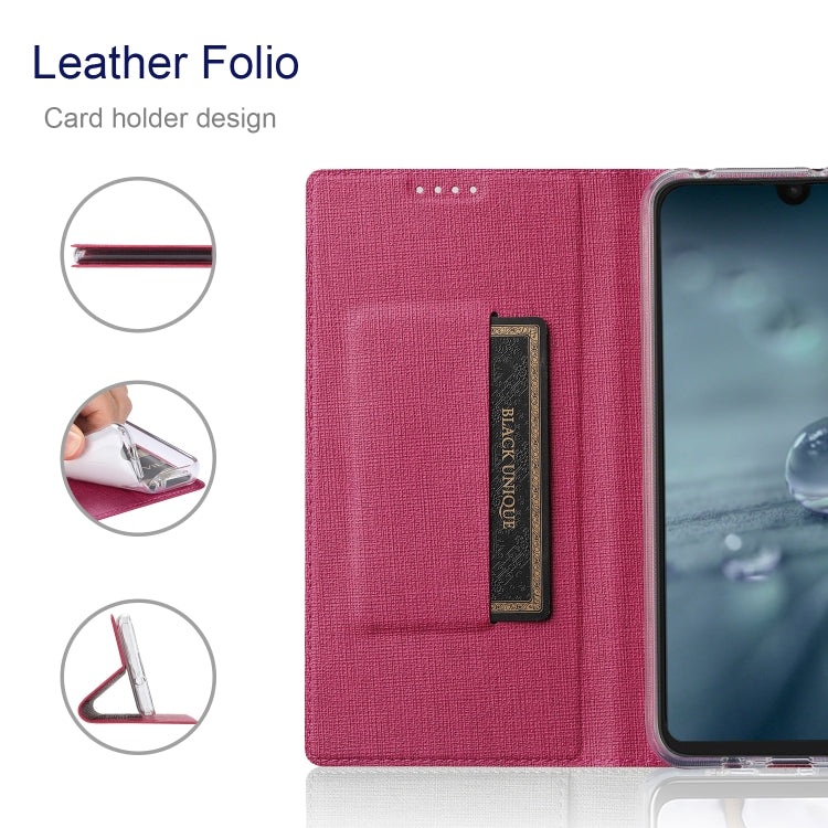 For Sharp Aquos Wish 3 ViLi DMX Series Shockproof TPU + PU Leather Magnetic Attraction Horizontal Flip Case(Rose Red) - More Brand by ViLi | Online Shopping South Africa | PMC Jewellery | Buy Now Pay Later Mobicred