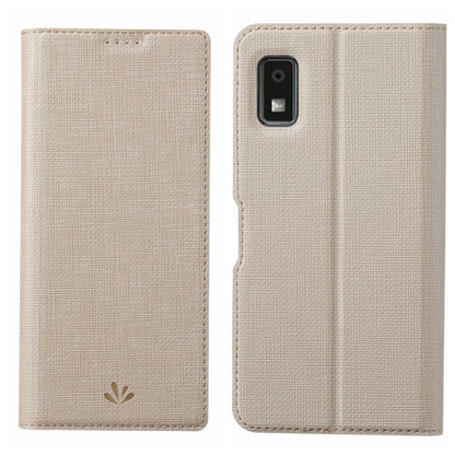 For Sharp Aquos Wish 3 ViLi DMX Series Shockproof TPU + PU Leather Magnetic Attraction Horizontal Flip Case(Gold) - More Brand by ViLi | Online Shopping South Africa | PMC Jewellery | Buy Now Pay Later Mobicred