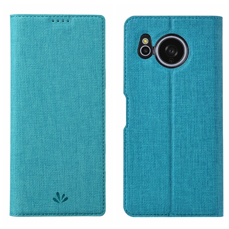 For Sharp Aquos Sense8 ViLi DMX Series Shockproof TPU + PU Leather Magnetic Attraction Horizontal Flip Case(Blue) - More Brand by ViLi | Online Shopping South Africa | PMC Jewellery | Buy Now Pay Later Mobicred