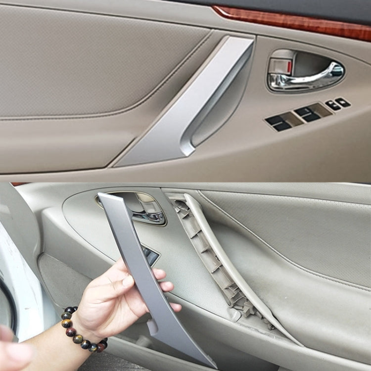 For Toyota Camry 2006-2011 Left-hand Drive Car Door Inside Handle Cover 74646-06080, Type:Left Front(Silver) - Door Handles by PMC TechLife | Online Shopping South Africa | PMC TechLife | Buy Now Pay Later Mobicred