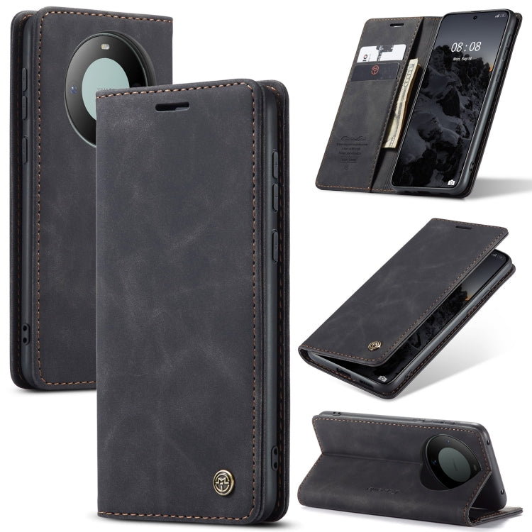 For Huawei Mate 60 CaseMe 013 Multifunctional Horizontal Flip Leather Phone Case(Black) - Huawei Cases by CaseMe | Online Shopping South Africa | PMC Jewellery | Buy Now Pay Later Mobicred