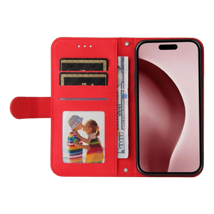 For iPhone 16 Pro Skin Feel Life Tree Leather Phone Case(Red) - iPhone 16 Pro Cases by PMC Jewellery | Online Shopping South Africa | PMC Jewellery | Buy Now Pay Later Mobicred