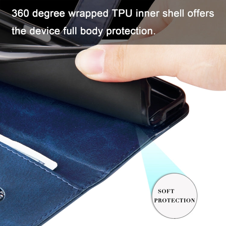 For iPhone 16 Fashion Calf Texture Zipper Leather Phone Case(Blue) - iPhone 16 Cases by PMC TechLife | Online Shopping South Africa | PMC TechLife | Buy Now Pay Later Mobicred