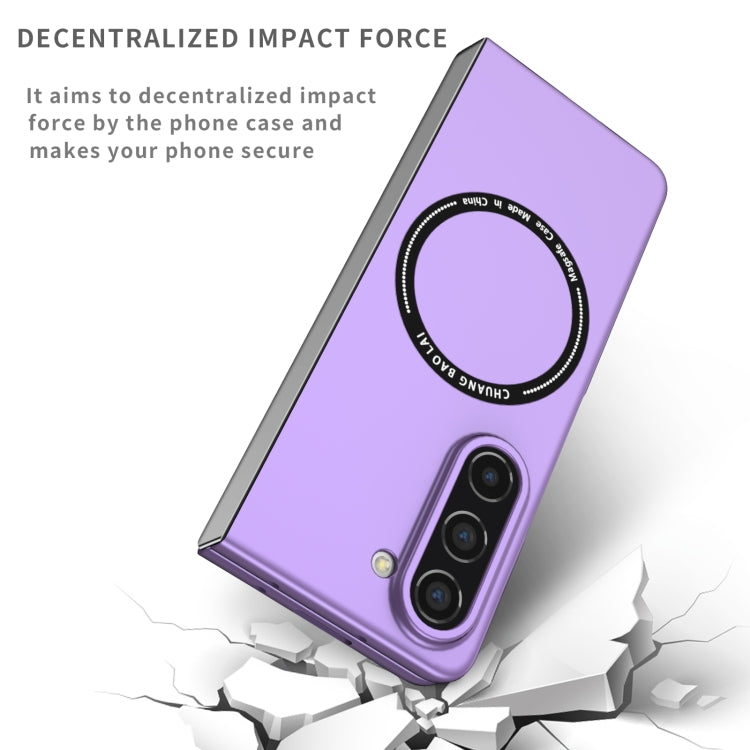 For Samsung Galaxy Z Fold5 Magsafe Magnetic Folding PC Phone Case(Purple) - Galaxy Z Fold5 Cases by PMC Jewellery | Online Shopping South Africa | PMC Jewellery