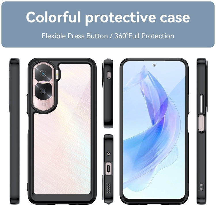 For Nothing Phone 2 Colorful Series Acrylic + TPU Phone Case(Black) - More Brand by PMC TechLife | Online Shopping South Africa | PMC TechLife | Buy Now Pay Later Mobicred