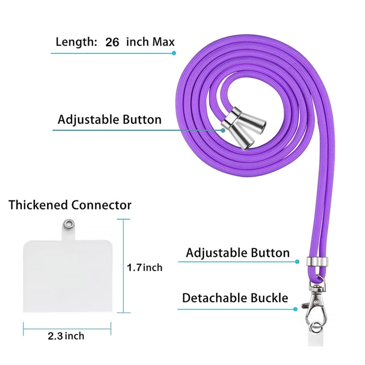 For Google Pixel 9 Pro XL Electroplating Marble Dual-side IMD Phone Case with Lanyard(Purple 002) - Google Cases by PMC TechLife | Online Shopping South Africa | PMC TechLife | Buy Now Pay Later Mobicred