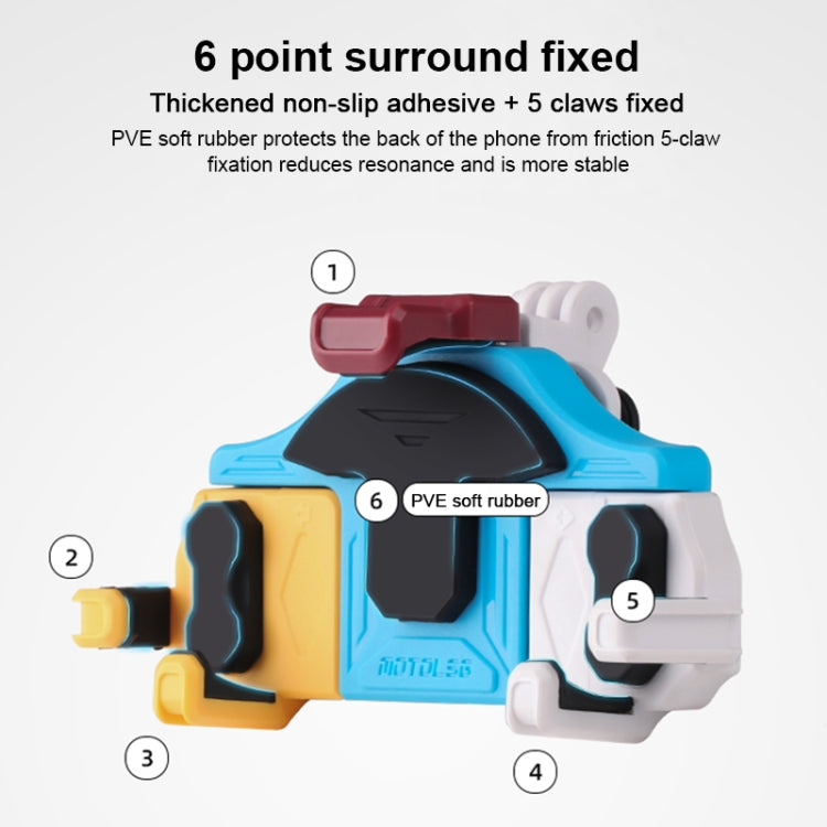 MOTOSLG Crab Motorcycle Phone Clamp Bracket U-Type Headbar Mount(Black) - free shipping - PMC TechLife - Order now!