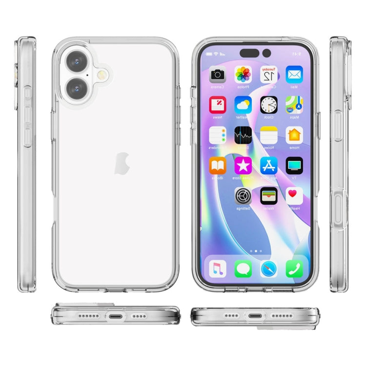 For iPhone 16 Plus Shockproof Terminator Transparent Phone Case(Transparent) - iPhone 16 Plus Cases by PMC Jewellery | Online Shopping South Africa | PMC Jewellery | Buy Now Pay Later Mobicred