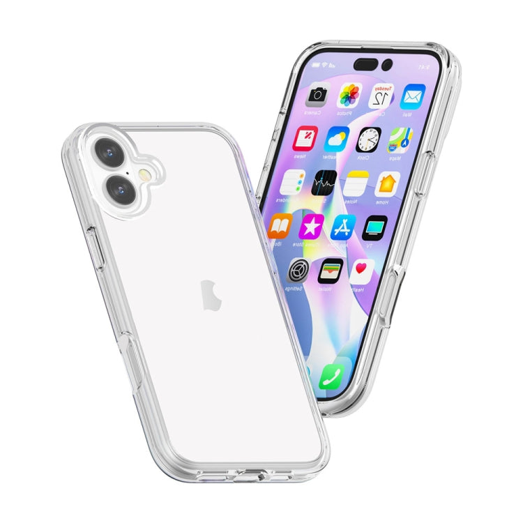 For iPhone 16 Plus Shockproof Terminator Transparent Phone Case(Transparent) - iPhone 16 Plus Cases by PMC Jewellery | Online Shopping South Africa | PMC Jewellery | Buy Now Pay Later Mobicred