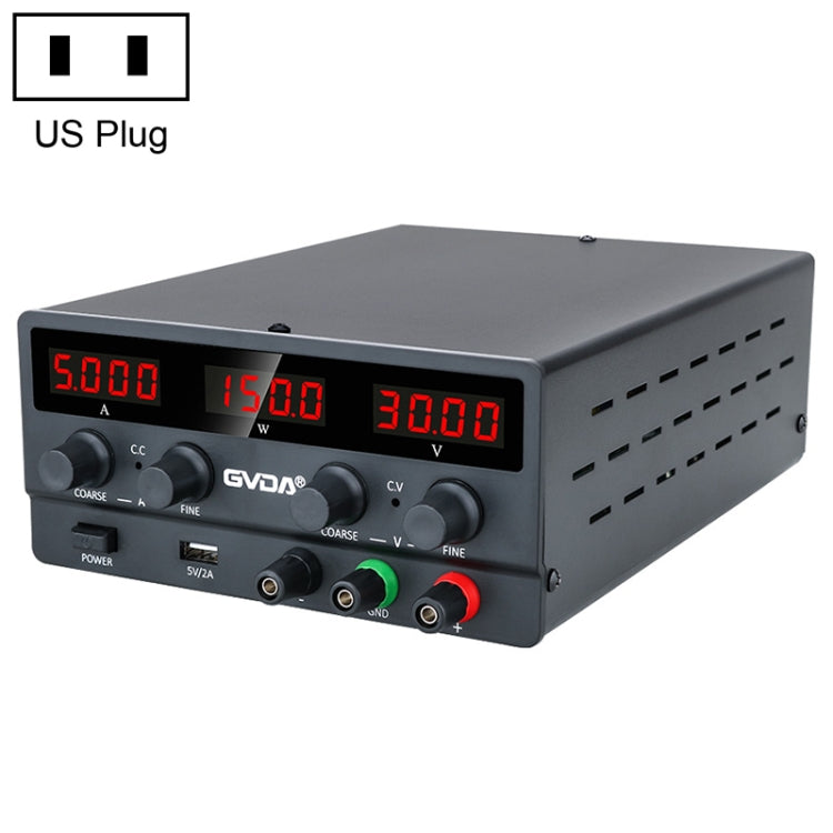 GVDA SPS-H3010 30V-10A Adjustable Voltage Regulator, Specification:US Plug(Black) - free shipping - PMC TechLife - Order now!